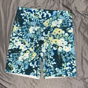 Aerie dizzy floral bike shorts
